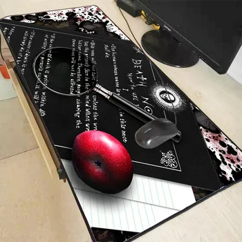 MRG Anime Death Note Logo Spēļu Pele Spilventiņu Lielu RGB Dators Mause Pad Klaviatūras Mause Paklāju Galda Paklājiņš PC Game Mouse Pad
