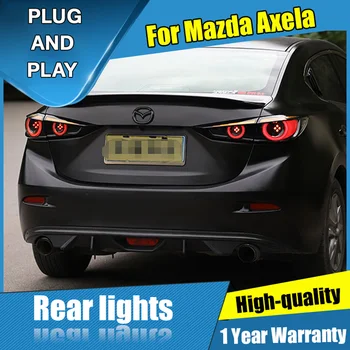 2GAB Auto Stils priekš Mazda 3 Axela Sedana aizmugurējos lukturus,-2019 par Axela VISI LED Aizmugurējie Lukturi+Pagrieziena Signāla+Bremzi+Reverse LED gaismas