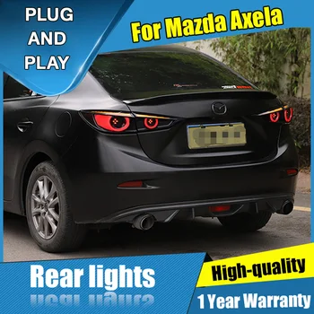 2GAB Auto Stils priekš Mazda 3 Axela Sedana aizmugurējos lukturus,-2019 par Axela VISI LED Aizmugurējie Lukturi+Pagrieziena Signāla+Bremzi+Reverse LED gaismas