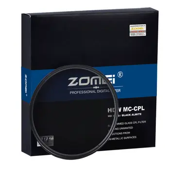 ZOMEI HD Optiskā Stikla CPL Filtrs Slim Multi-Coated Cirkulāro Polarizatoru Polarizācijas filtrs objektīvs 40.5/49/52/55/58/62/67/72/77/82mm