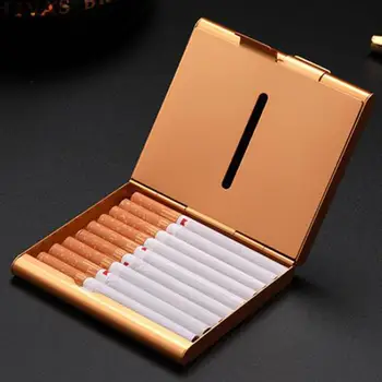 Peļņu Cigarešu Lietā Šķiltavas ar USB Uzlādes Pretvēja Cigarešu Lietā Alumīnija Sakausējuma Turētājs 20Pcs Cigarešu