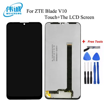 Oriģināls Par ZTE Blade V10 LCD Displejs, Touch Screen Digitizer Par ZTE V10 Sensora Displejs Montāža Ekrāna LCD Displejs Ar Rāmi