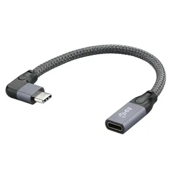 Jaunu 10Gbps Gen2 Tips-C USB 3.1 Vīriešu USB-C Female Extension Datu 100W Uzlādes Kabelis Paplašinātāju Vadu Atgriezeniska Dizains
