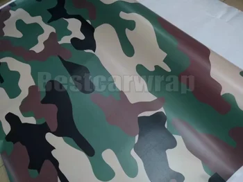 Militāro Zaļš melns Brūns Maskēties Vinila Auto Wrap Stils Ar Gaisa Piesārņojošo Camo Laka PROTWRAPS izmērs 1.52x30m/Roll