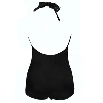Sieviešu Peldēšanas Tērps, Sexy Plus Lieluma Peldkostīmu Retro Polsterēts Bikini Peldkostīmi Black Peldmēteļi, Liela Izmēra Sieviešu Peldēšanas Tērps