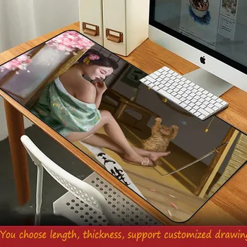 XGZ super peles paliktņa karikatūra sieviešu datora spēli spilventiņu, neslīdoša gumijas dabas, liels klucis ar seaming ir piemērota spēlētājiem