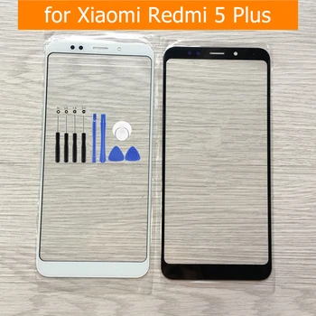 Par Xiaomi Redmi 5 Plus/ Redmi 5Plus Touch Ekrāns Priekšējā Stikla, Paneļa Vāku Ārējā Stikla Lēcu Nomaiņa, Remonts, Rezerves Daļas