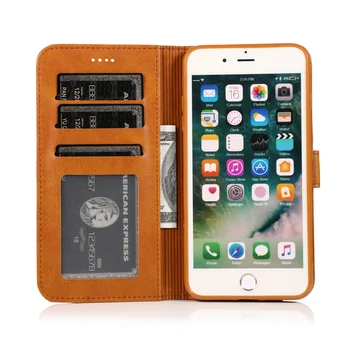 Retro Pu Leather Flip Case for Iphone 12 Mini 11 Pro Xs Max Xr X 8 7 6 6s Plus 5s SE 