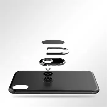 Silikona tālrunis Lietā par iphone X 8 Plus Magnēts Automašīnas Turētājs Stāvēt attiecas uz Gadījumiem iPhone Par 6 6s 7 Plus X Triecienizturīgs Bruņas Gadījumā