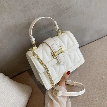 Wanghong dāmu soma 2020. gadam, modes jauns modes universāls Ķēdes Soma Messenger Bag vasaras portatīvo nelielu kvadrātveida soma