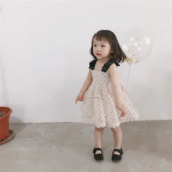 2019 Jaunā Vasaras Bērnu Bikšturi Kleitas Bobble Bumbu Kleita Bērnu Drēbes, Bērnu Meitenes Princese Puse Kleita Bez Piedurknēm G010
