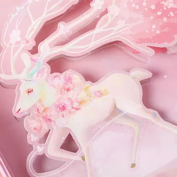 AVEBIEN rozā meitene 3D telpisku bērnu dušas, dzimšanas dienas, Valentīna Diena cajas de kartona bolsas de papel kosmētikas dāvanu iesaiņojuma kaste