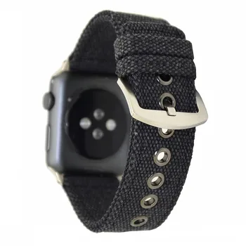 Audekls Siksnu Apple Skatīties SE Joslā, Sērija 6 5 4 3 Aproce 40mm 44mm 38mm 42mm Watchband par iWatch Rokas Josta