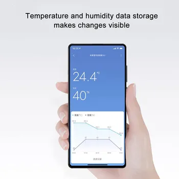 Xiaomi Xiaomi Bluetooth Temperatūra 2 Ciparu LCD Ekrāns Mitruma Mērītājs Iekštelpu Mājas Smart Termometru, Higrometru, Mitruma Sensors
