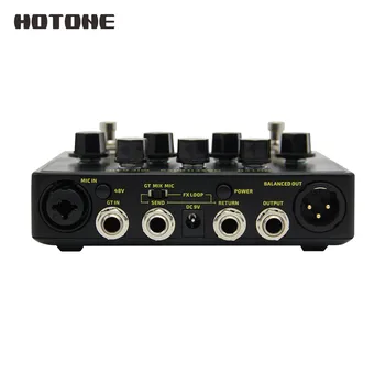 Hotone Stacijas Akustisko Preamp DI Box Ģitāra & Mikrofons Ģitāras Efektu Pedāli 9V Adapteri Iekļauti AD20