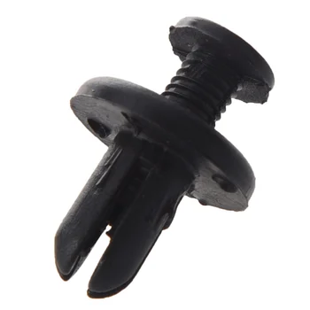 JAUNAS Auto plastmasas kniežu bufera stiprinājuma apskava 7 mm caurumu x 100 black