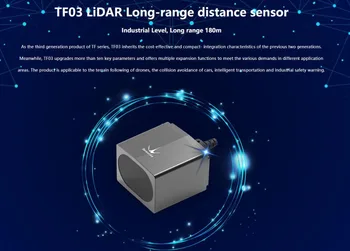 Benewake IP67 TF03-180 LiDAR lielos attālumos Rūpniecības Augsta ātruma, Attāluma Sensors līdz 180m UART/VAR/IO,RS485/RS232