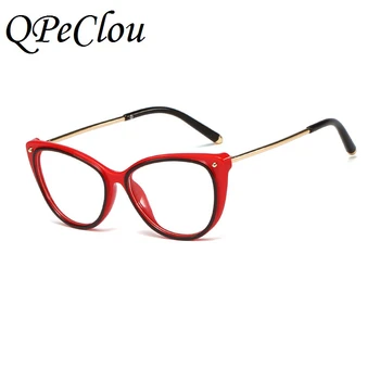 Ir 2021. Vintage Kniežu Anti-zilās Brilles Rāmis Sieviešu Modes Zīmola Optisko Pārredzamu Brilles Sieviešu Briļļu Oculos Feminino