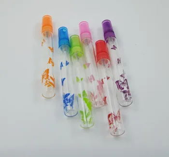 Karstā pārdošanas 10ML Mini Portatīvo Uzpildāmas Smaržas Pulverizators Smidzināmās Pudeles Tukšās Pudeles 6 krāsas MIXESD izvēlēties