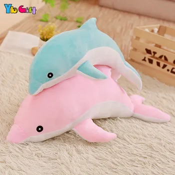 Karstā lielu plīša delfīnu rotaļlietas, kas pildīti ar jūras dzīvnieku meitenes lelles mīkstas baby sleeping Beddinpillow Meitenes dzimšanas dienas dāvana bērniem