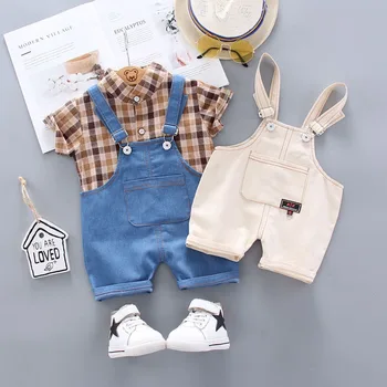 Baby Boy Vasaras drēbes, Jauns džentlmenis, Zēns Uzstādīt Valkāt meitene Apģērba Komplekts Bērniem krekli+bikses 2gab Komplekti Zēniem Valentīna Apģērbs 2020