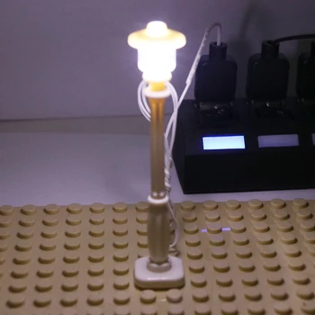 LED ielu gaismas Lego Celtniecības Bloks, Ķieģeļi Pilsētas Ielu Par lego /pin Creator Māja DIY Rotaļlietas Bērniem