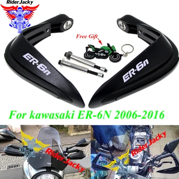 Motociklu Black Handguard Roku Aizsargs ar Roku Aizsardzība Kawasaki ER 6N ER6N ER-6N 2006-2016 2010 2011 2012 2013