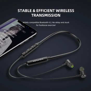 AWEI G30BL Bezvadu Sporta Austiņas Bluetooth 4.2 vieglas Austiņas ar Mikrofonu Tālruni