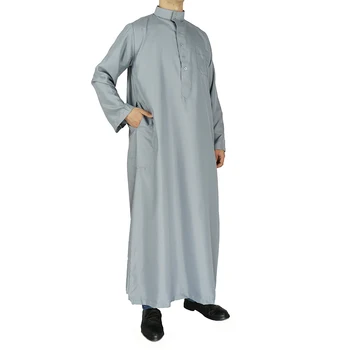 Caftan Marokens Musulmaņu Vīriešu Abaya Saūda Arābija Īsām Piedurknēm Islāma Apģērba Kleding Mannen Qamis Homme Jubba Drēbes