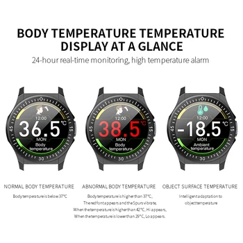 Wearpai TW6 Fitnesa Tracker ar Ķermeņa Temperatūra Smart monitor Pulksteņi Fitnesa Aproce ar Pedometrs Smart Aproce Sporta