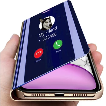 Spogulis Skatu Filp lietā par iphone 11 pro max Luxury Smart mirror Ādas Grāmatas Vāka coque es tālruņa 11 iphone11 Būtiska shell