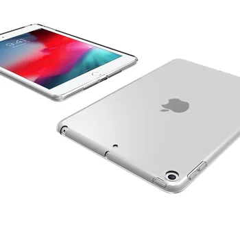 IPad 10.2 2019 2020 Gadījumā Mīksta Silikona TPU Caurspīdīgs Aizmugurējais Vāks iPad 7 8 Paaudzes Aizsardzības Skaidrs, Shell Capa