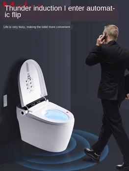 Japāņu Smart Tualetes ar Ūdens Tvertni bez Ūdens Spiediena Limits Multi-Funkciju Tālvadības pults Flush Automātiski