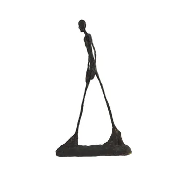[HHT] Roku darbs Amatniecības Misiņa Raksturs Statuja Ejot cilvēks Persona Vientuļš Walker Giacometti Skulptūru Mājas Apdare Birojs dekori