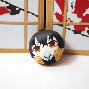 Bungo Klaiņojošiem Suņiem Dazai attēls lelles Nakajima Nakahara Edogawa plīša rotaļlietas cosplay soma mini keychian kulons par dāvanu