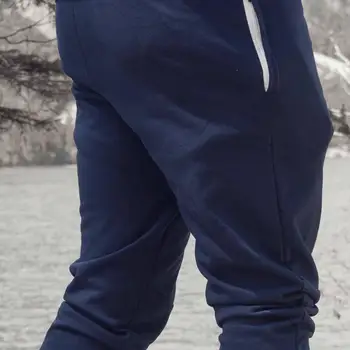 Vīriešu Bikses Stiept Fitnesa Bikses Kabatas ar Rāvējslēdzēju Kultūrisms Zīmuli Elsas Gadījuma sporta zāles Izdilis