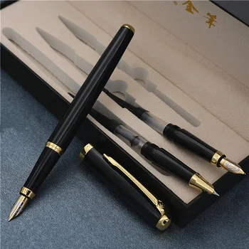 3 in 1 tintes pildspalva ar kasti Dzimšanas dienā pildspalvu Labas kvalitātes luksusa iraurita pildspalvas, Dažādi rakstīšanas zīmuļi biezums bezmaksas piegāde