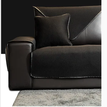Ādas dīvāns īpašu dīvāna spilvens ar neslīdošu all-inclusive tīrtoņa krāsu TPU sofa cover dvieļu Pasūtījuma Četri gadalaiki slipcover