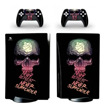 Galvaskausa PS5 Ādas kategorijas Uzlīme Playstation 5 Konsoles & 2 Kontrolieri Vinila Decal Aizsardzības Ādas Stilu 4