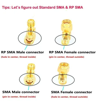 18pcs SMA Adaptera Komplekts Standarta SMA Male SMA Female WiFi Antena SMA Savienotāju Pārveidotājs WiFi Antenas/FPV Dūkoņa
