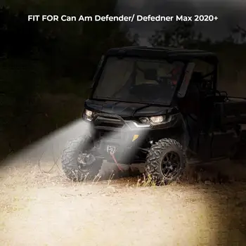 Defender UTV KEMIMOTO Priekšā LED Paraksts Gaisma Balta Can-Am Defender & Defender Max HD8 HD10 2020+