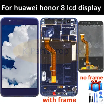 Par Huawei Honor 8 LCD Displejs, Touch Screen Digitizer Par Honor8 Par Huawei Honor 8 LCD displejs Ar Rāmi FRD-L19 L09 L14 lcd Ekrāns