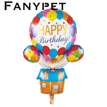 50gab laimes dzimšanas dienā, Karstā Gaisa Balons, Folija Baloni, Bērnu Dzimšanas dienas svinības, Kāzu Dekori Bērnu Dušas rotājumi Tēma Piederumi