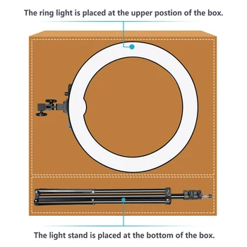 Neewer 18-collu Ārējās Aptumšojami LED Gredzens Apgaismojums 78.7 cm Gaismas Statīvs zibspuldzes Pieslēgvietas Adapteris Fotokameras Foto Studijas YouTube Video