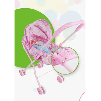 Simulācijas Baby Toddler Sport Pushchair ABS Plastmasas Mēbeles Rotaļu 9-12inch Atdzimis Leļļu Piederumi