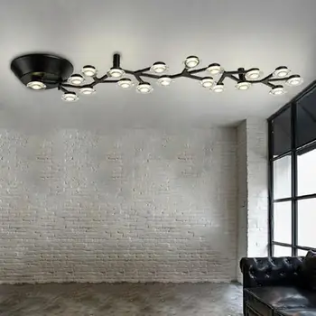 AC100-240V Baltā LED Griestu lampas Modernās Mākslas Dizaina koka zaru lamparas de techo spīdumi de teto luminaria lampas gaismas armatūra