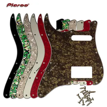 Elektriskā Ģitāra Daļas Kreiso Roku ASV\Meksika Fd Stratocaster 11 Caurumiem HS PAF Humbucker Ģitāra pickguard Nulles Plate