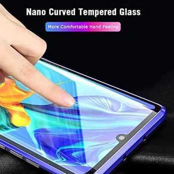 Double Sided Rūdīts Stikls Magnētisko Gadījumā Huawei Honor 8X 9X 20 Pro 10 Lite P30 P20 Mate 30 20 V20 P Smart 2019 Metāla Buferi