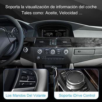 Isudar 1 Din Android 10 AutoRadio Par BMW 5. sērijas E60 E61 E62 E63 3. sērijas CCC/CIC Sistēmas, Auto Multimediju Video Navigācijas 4G