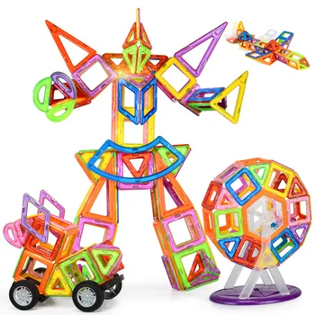 210pcs mini Magnētisko Celtniecības Bloki Rotaļlietas Brinquedos Models & DIY Ēkas DIY Magnētisko Bloki Izglītības Rotaļlietas bērniem dāvanas